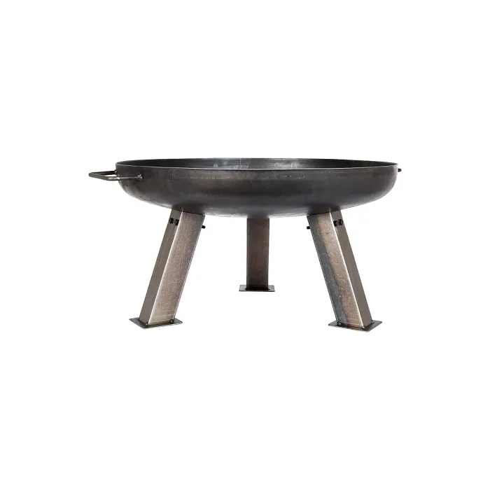 La Hacienda Pittsburgh Small Industrial Heavy Duty Steel Firepit - W 60 cm x H 30 cm