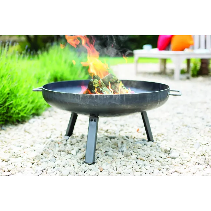 La Hacienda Pittsburgh Small Industrial Heavy Duty Steel Firepit - W 60 cm x H 30 cm