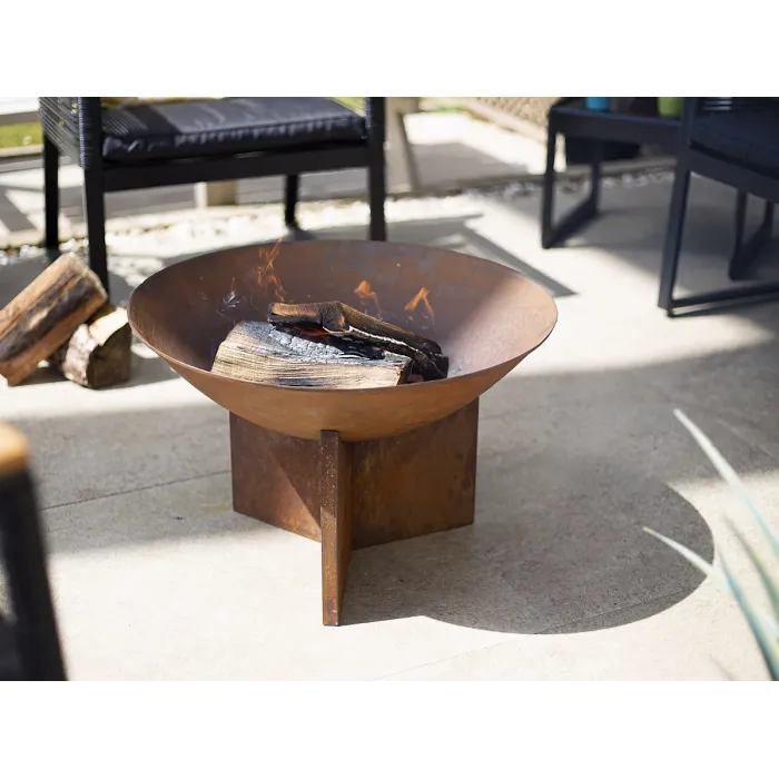 La Hacienda Kala Oxidised Firepit 56 x 56 x 38 cm 6.5 kg
