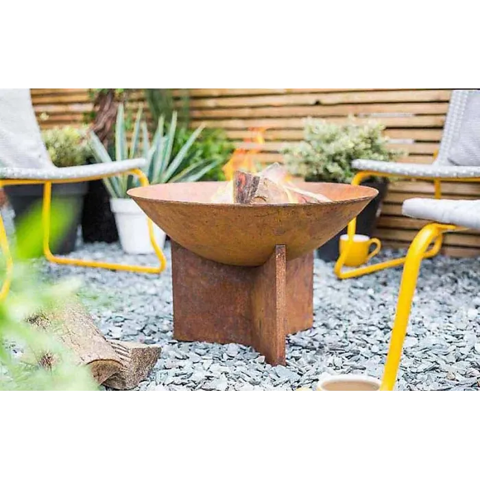 La Hacienda Kala Oxidised Firepit 56 x 56 x 38 cm 6.5 kg