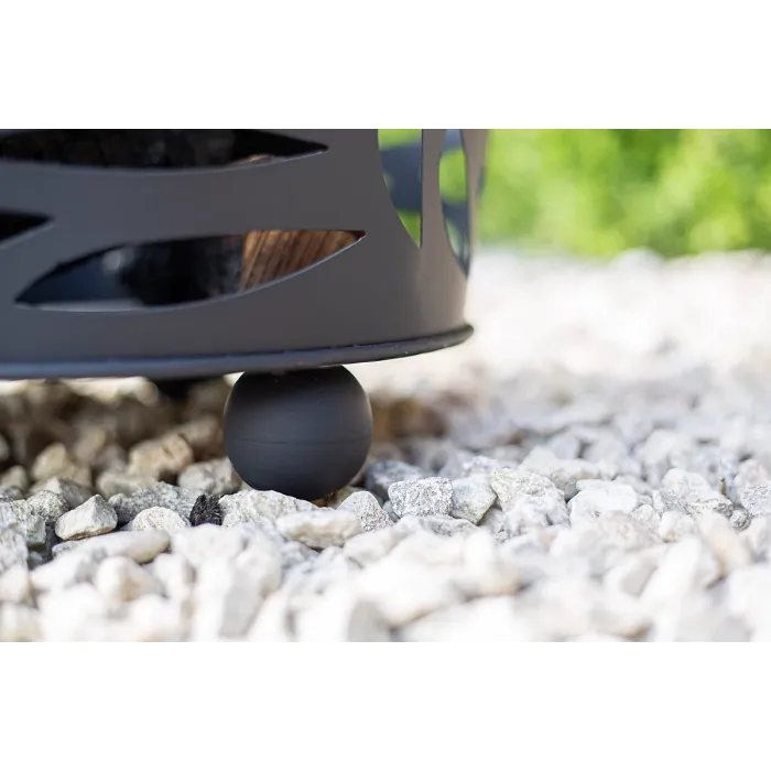 La Hacienda Nami Steel Firebasket - Outdoor Heating - L 39 cm x W 39 cm x H 32 cm