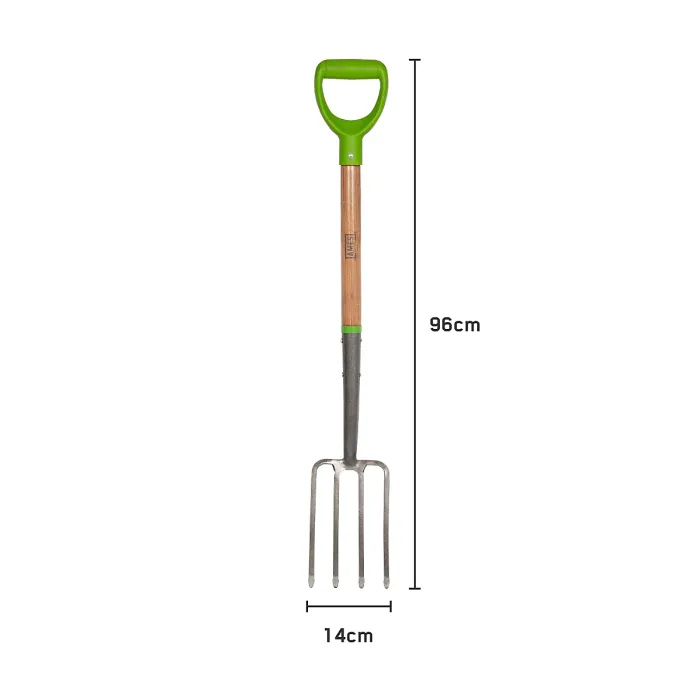 AMES High-Quality Carbon Steel Border Garden Fork - L 96 cm x W 14 cm x D 11 cm