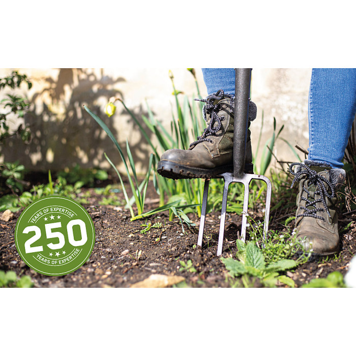AMES High-Quality Carbon Steel Border Garden Fork - L 96 cm x W 14 cm x D 11 cm