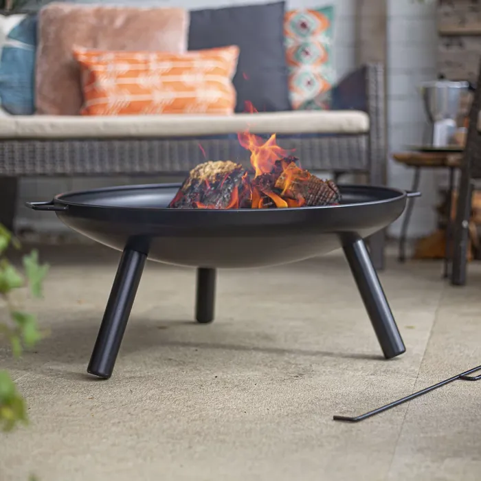 La Hacienda Kindled Mini Steel Matt Black Firepit
