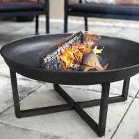 La Hacienda Brookdale Steel Matt Black Firepit