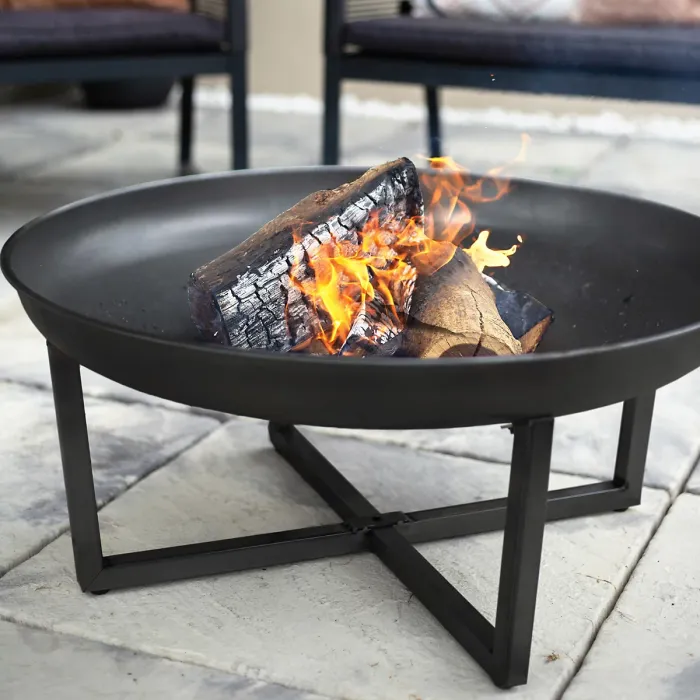 La Hacienda Brookdale Steel Matt Black Firepit