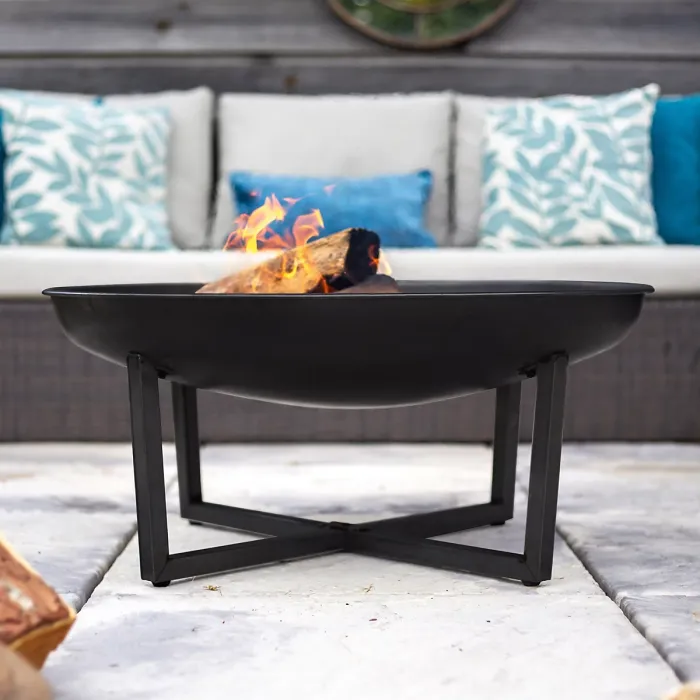 La Hacienda Brookdale Steel Matt Black Firepit