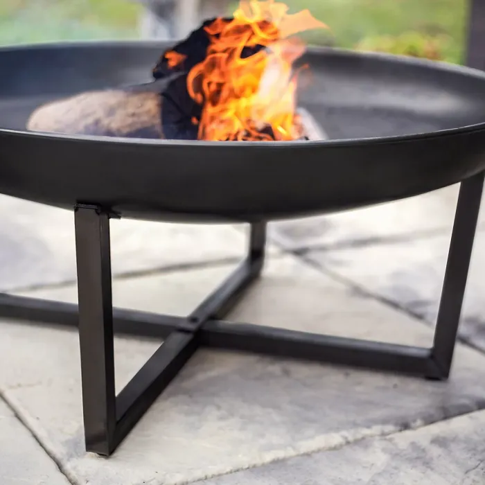La Hacienda Brookdale Steel Matt Black Firepit