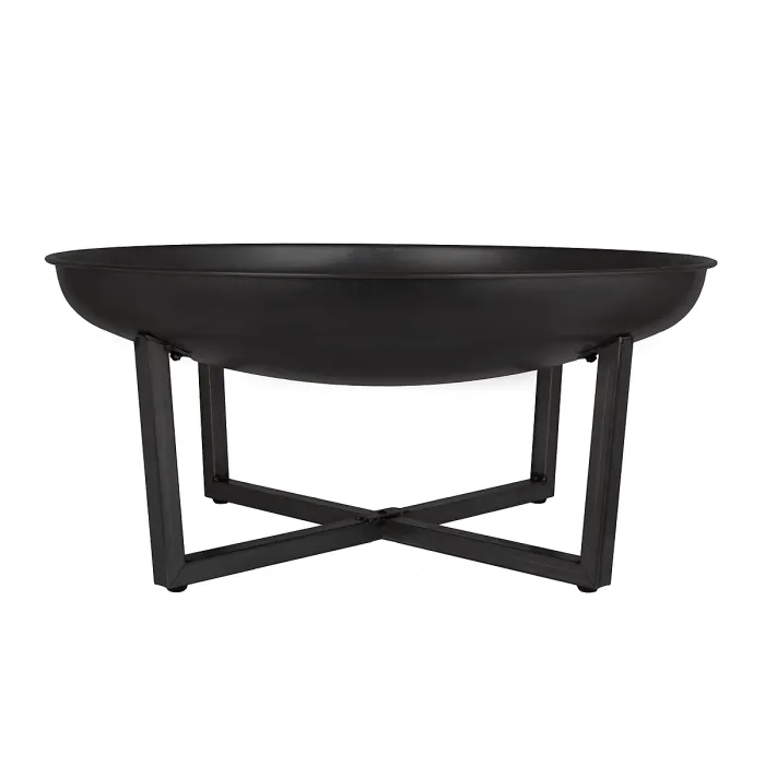 La Hacienda Brookdale Steel Matt Black Firepit
