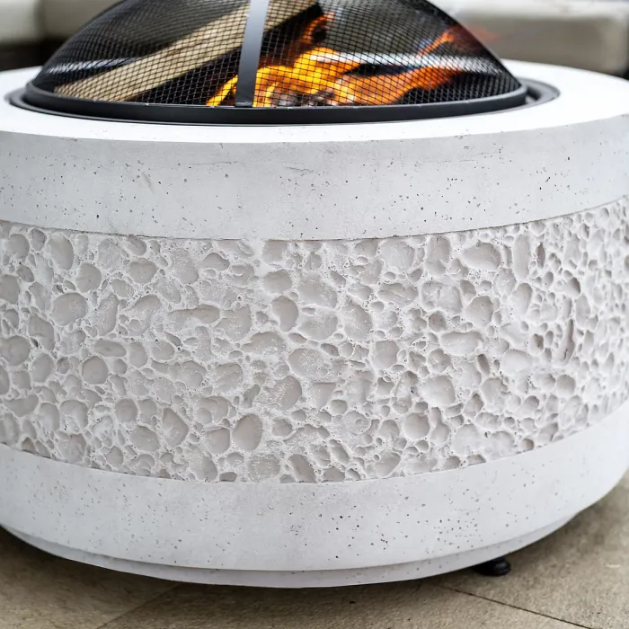 La Hacienda Piedra Steel Matt Grey Firepit