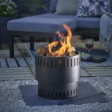 La Hacienda Acton Mini Steel Matt Black Fire basket