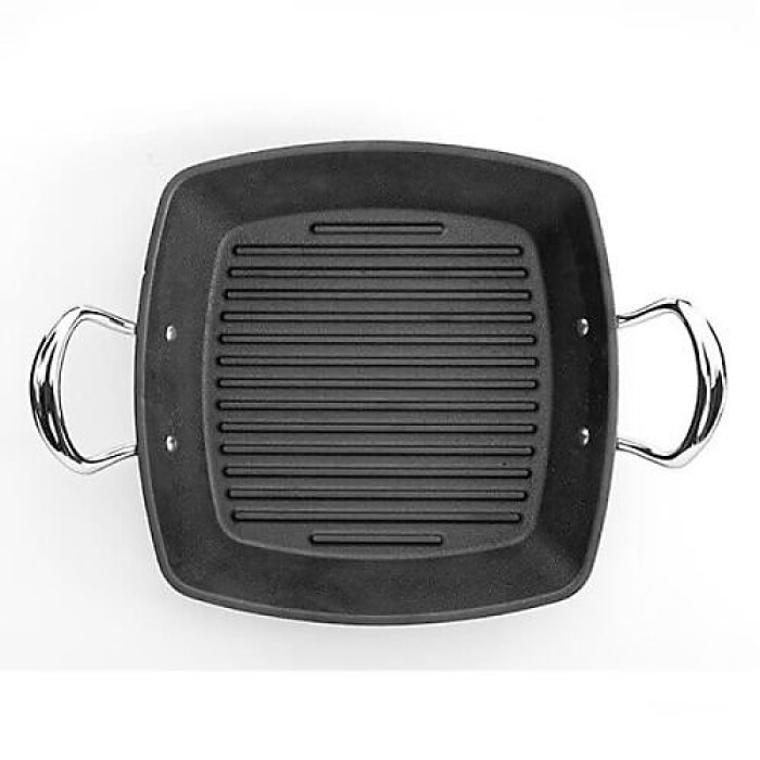 Samuel Groves Britannia Cast Iron 26cm Double Handle Square Grill