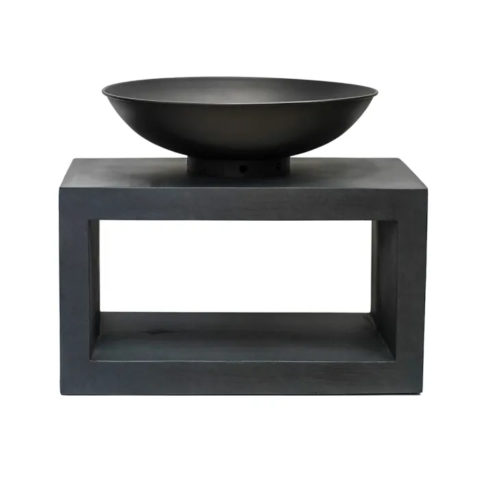 Fire Pit & Rectangle Console Granite H52Cm W64Cm