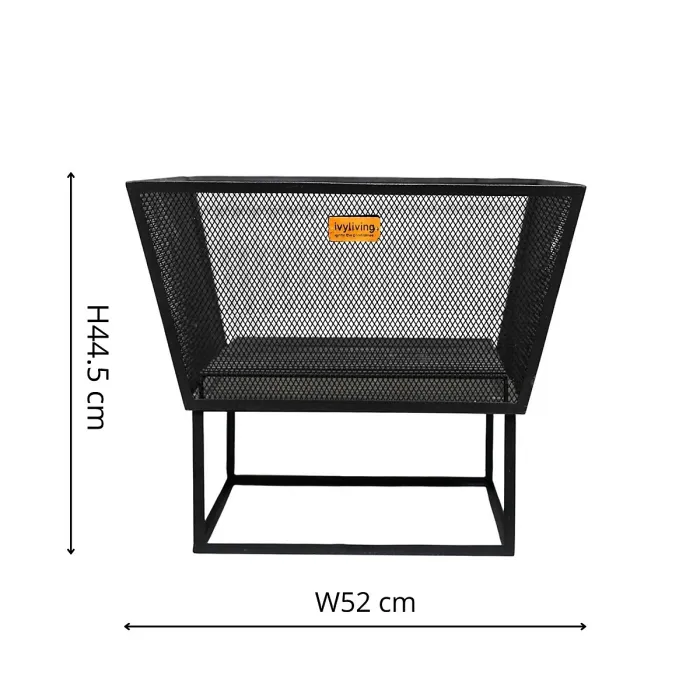 Outdoor Norfolk Firebowl Black Iron H44.5cm W52Cm