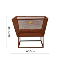 Outdoor Norfolk Firebowl Rust Iron H44.5cm W52Cm