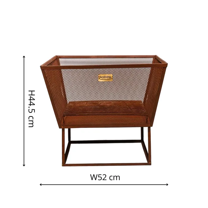 Outdoor Norfolk Firebowl Rust Iron H44.5cm W52Cm