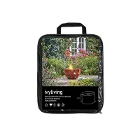 Waterproof Firebowl Cover (Round) in Eco-friendly Material - H45 x W82 cm - Grey