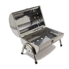 Hi-Gear Stainless Steel Double Sided BBQ, Ideal for Camping, Outdoor Cooking