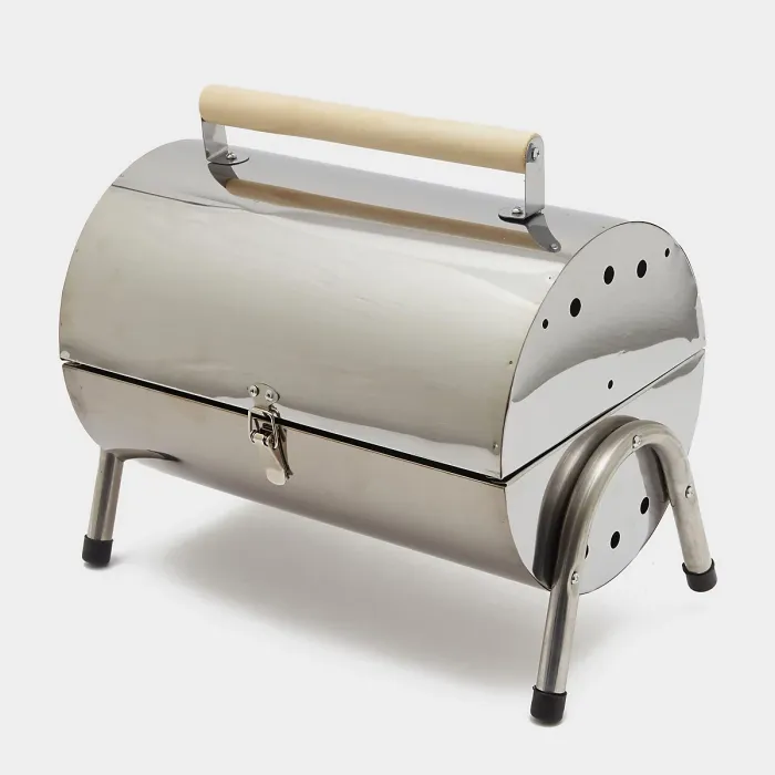 Hi-Gear Stainless Steel Double Sided BBQ, Ideal for Camping, Outdoor Cooking