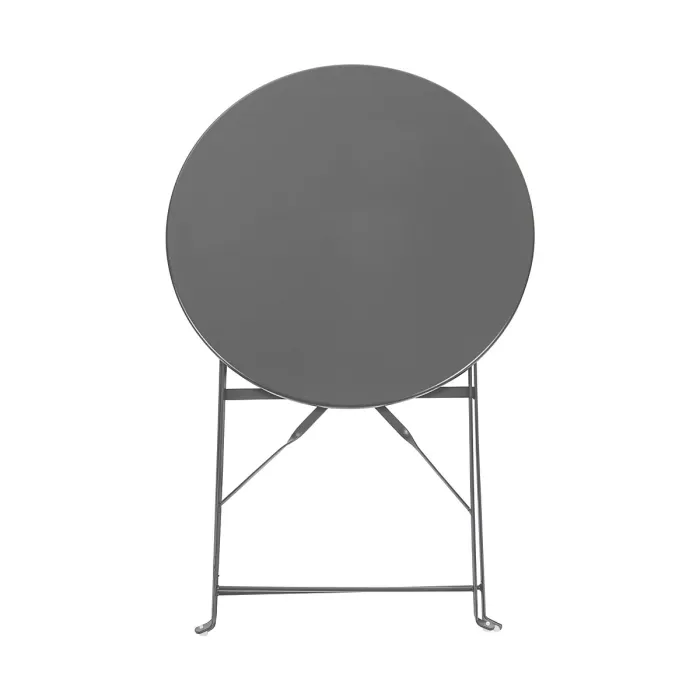 Harbour Housewares 2 Seater Sussex Bistro Set - Round - Grey