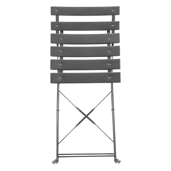 Harbour Housewares 2 Seater Sussex Bistro Set - Round - Grey