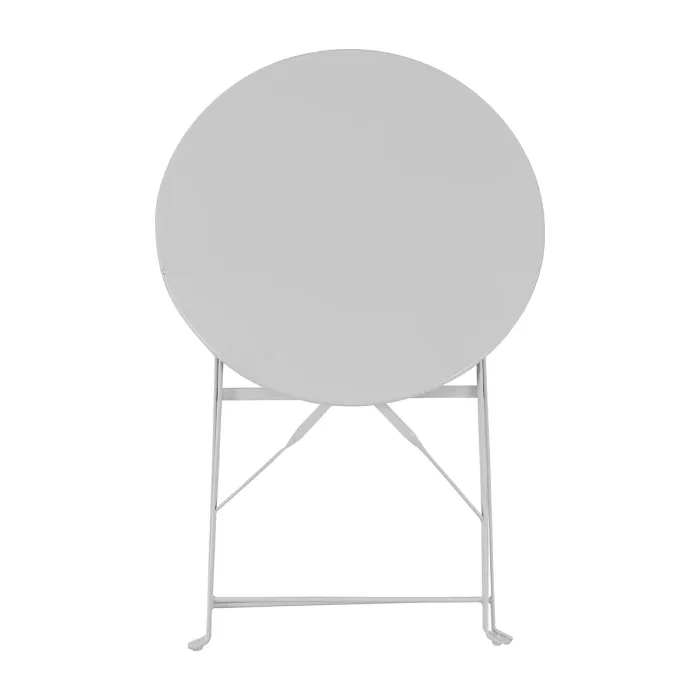 Harbour Housewares 2 Seater Sussex Bistro Set - Round - White
