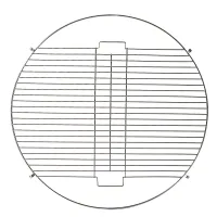 Harbour Housewares Round Fire Pit BBQ Grill - 72.5cm - Grey