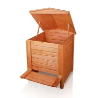 Wooden Garden Composter Hinged Lid 288L 60cm x 60cm