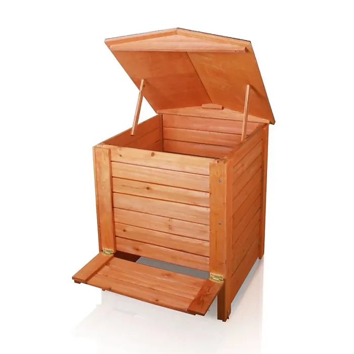 Wooden Garden Composter Hinged Lid 288L 60cm x 60cm