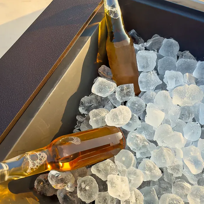 Marco Paul Black 4-in 1 Steel Firepit, Bbq, Table and ice bucket