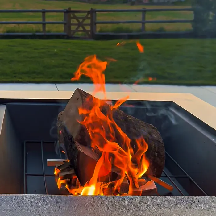 Marco Paul Black 4-in 1 Steel Firepit, Bbq, Table and ice bucket