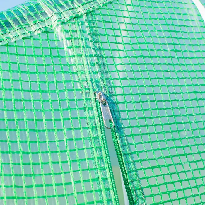 Outsunny 6 x 3M Walk in Polytunnel Greenhouse Large Outdoor Grow House w/ Door