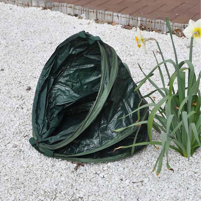 2 x Kingfisher Spring Pop Up Garden Tidy Leaf Waste Grass Cuttings Bag Bucket