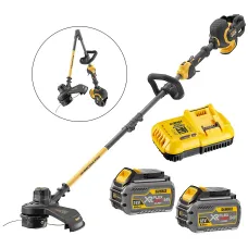 Dewalt DCM5713T2 54v XR Flexvolt Cordless Grass Trimmer Cutter Split Shaft 2x6ah