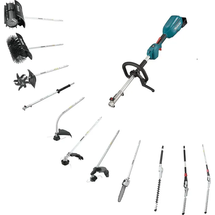 Makita DUX18Z Brushless 18v LXT Cordless Split Shaft Multi Tool + Hedge Timmer