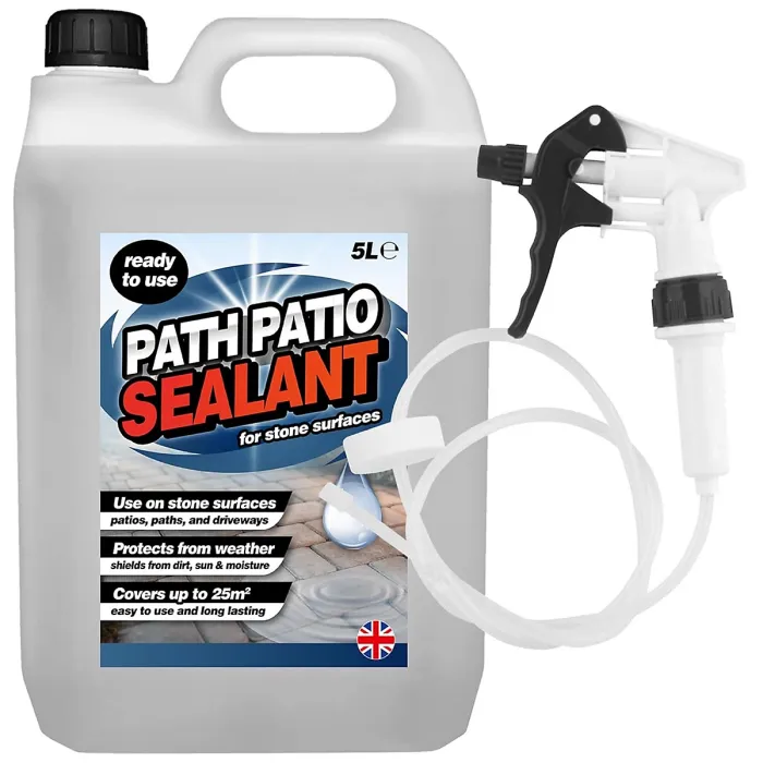1 x 5L Ready To Use Path & Patio Sealant With Convenient Long Hose Trigger