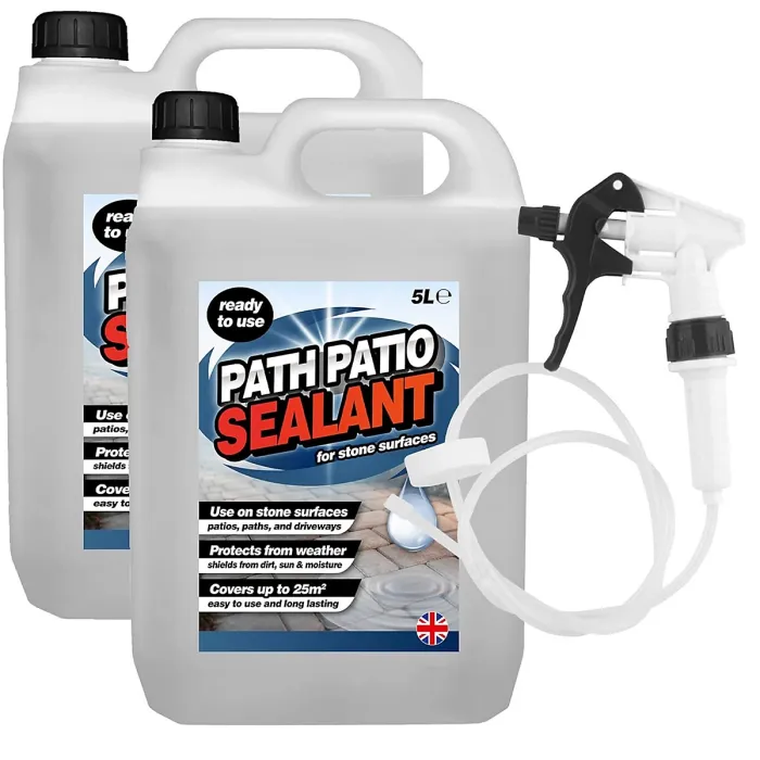 4 x 5L Ready To Use Path & Patio Sealant With Convenient Long Hose Trigger