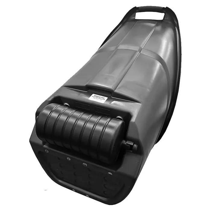 1 x Black Plastic Rolling Kart Caddy With Wheels Multi Purpose Wheelbarrow For Gardens