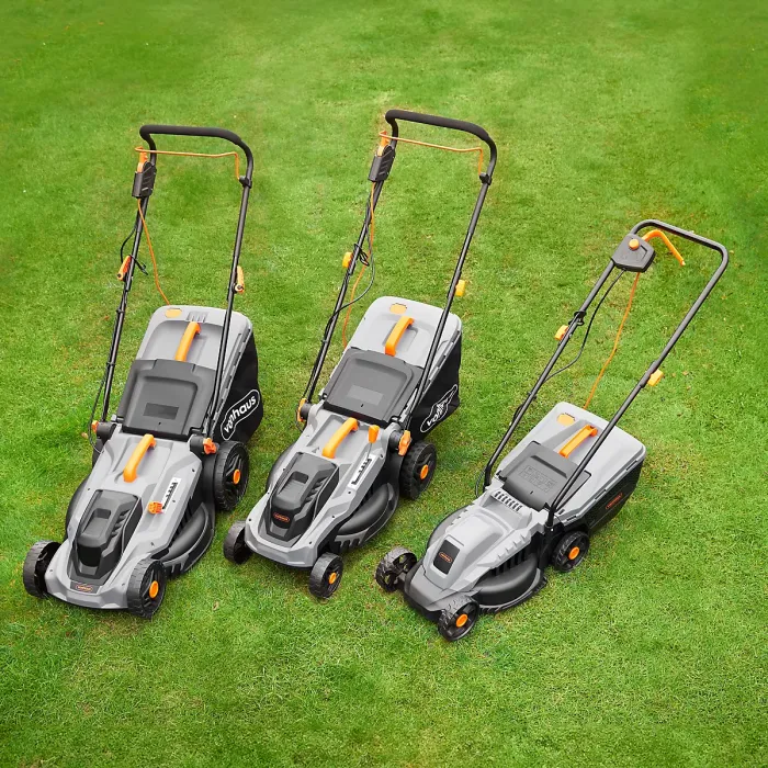VonHaus Electric Lawnmower 1600W, Corded, 42L Collection Box, 5 Cutting Heights, 38cm Cutting Width, 10m Power Cord