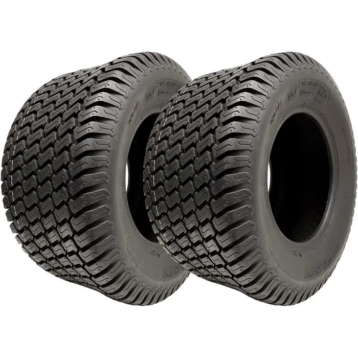 20x10.00-10 Lawnmower Tyres 4-ply Multi Turf Grass P332 Road Legal (Set of 2)