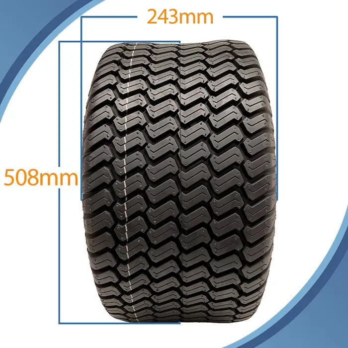 20x10.00-10 Lawnmower Tyres 4-ply Multi Turf Grass P332 Road Legal (Set of 2)