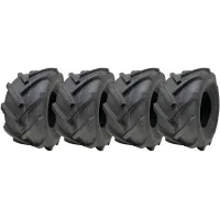 18x9.50-8 Open Centre Tyres Cleated Rotovator Industrial Wanda P328 (Set of 4)