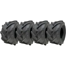 18x9.50-8 Open Centre Tyres Cleated Rotovator Industrial Wanda P328 (Set of 4)