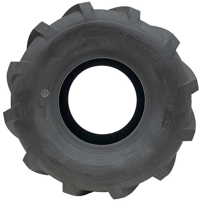 18x9.50-8 Open Centre Tyres Cleated Rotovator Industrial Wanda P328 (Set of 4)