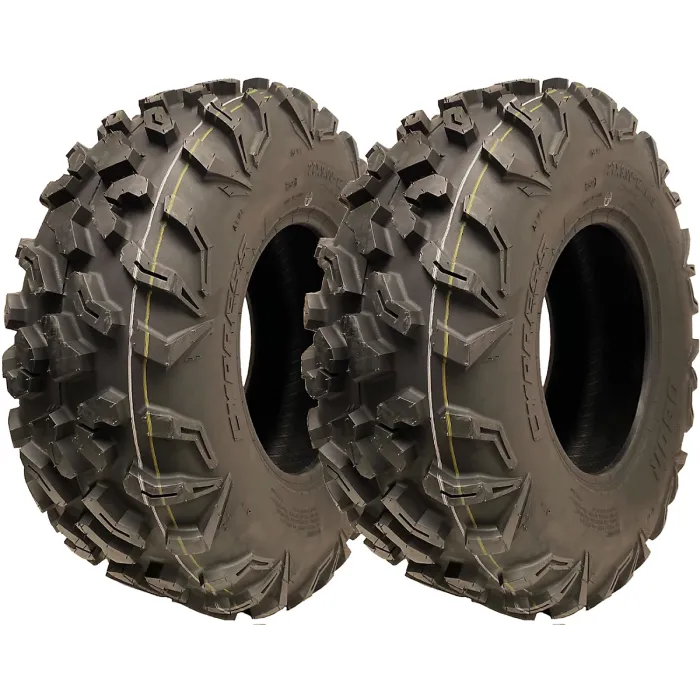 27x9.00-12 ATV Tyres 8ply 225/80-12 P0358 OBOR Cypress 71J Road Legal (Set of 2)