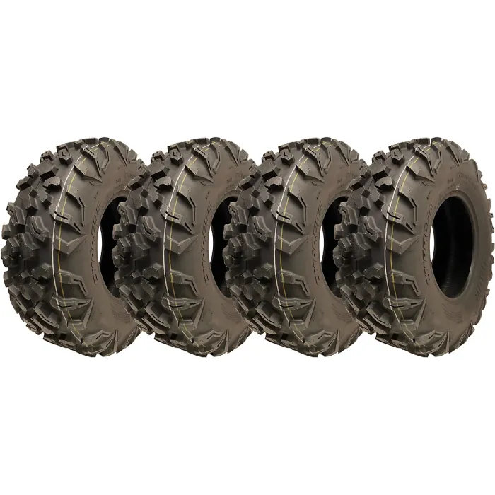27x9.00-12 ATV Tyres 8ply 225/80-12 P0358 OBOR Cypress 71J Road Legal (Set of 4)