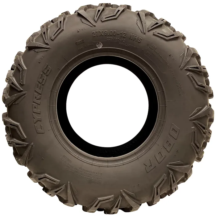 27x9.00-12 ATV Tyres 8ply 225/80-12 P0358 OBOR Cypress 71J Road Legal (Set of 4)