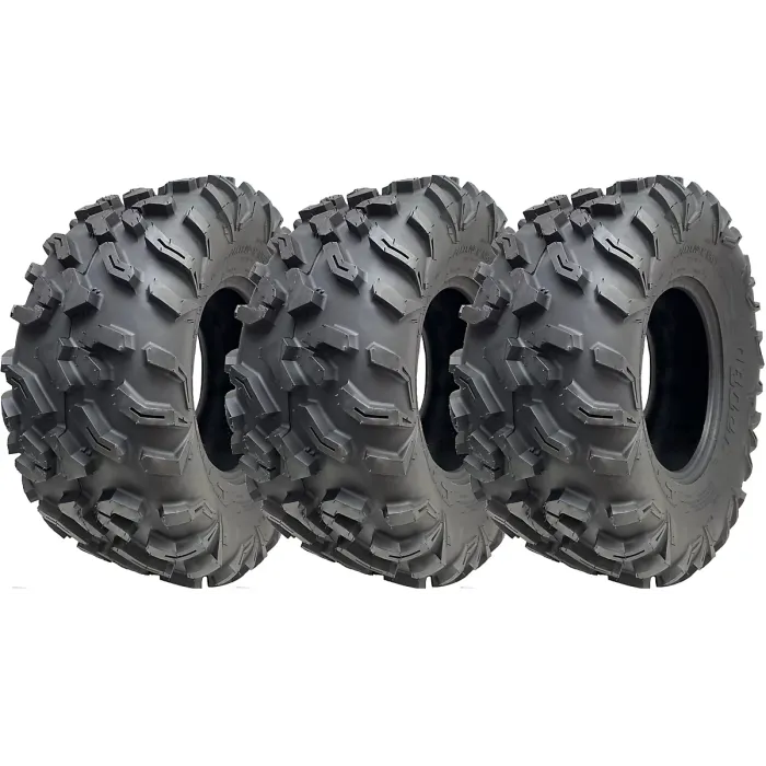 27x11.00-12 ATV Tyre 275/70-12 8ply P0359 OBOR Cypress 76J Road Legal (Set of 3)