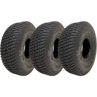4.10/3.50-4 Lawnmower Grass Multi Turf Tyres 4ply Tubeless Wanda P332 (Set of 3)