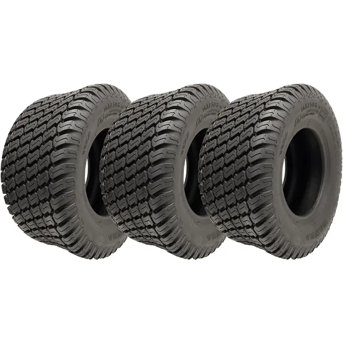 16x7.50-8 Grass Tyres 4ply Wanda P332 Turf Ride On Lawnmower Tires (Set of 3)